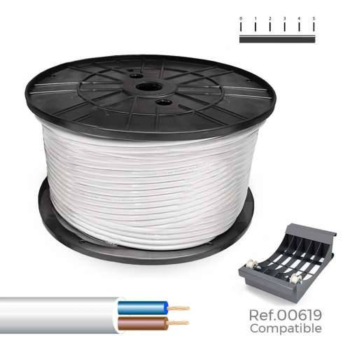 Crijevo za električni kabel Sediles Bijela 2 x 1,5 mm 200 m H05VV-F Cijena