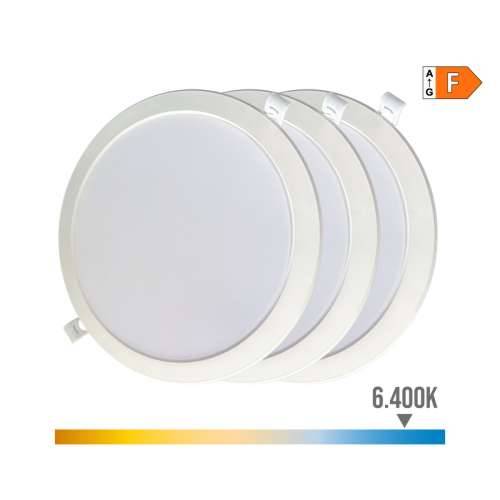 Donja LED svjetiljka EDM 31567 18 W Ø 22 x 3,2 cm 3 kom. (6400 K) Cijena