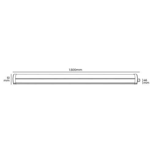 Ploča strujnog kruga EDM 31405 48 W 150 cm LED Svjetlo (4000 K) Cijena