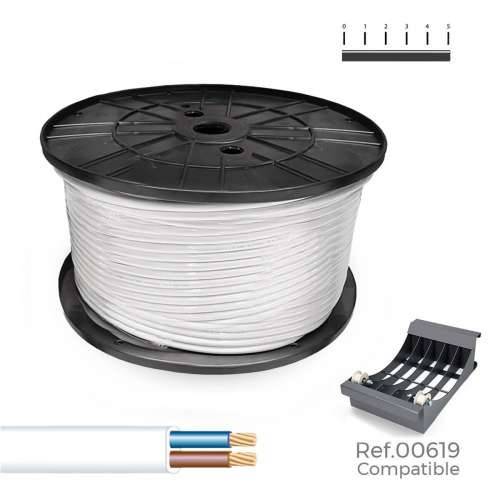 Crijevo za električni kabel Sediles Bijela 2 x 0,75 mm 400 m h05vvh2-f Zavojnica Cijena