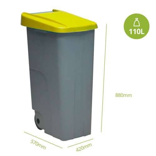 Kanta za Smeće za Recikliranje Denox Rumena 110 L Cijena