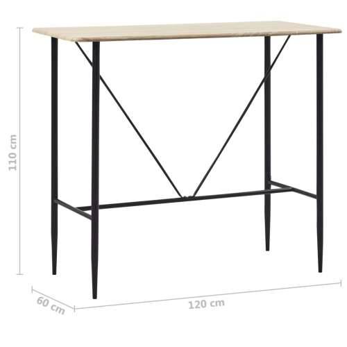 Barski stol boja hrasta 120 x 60 x 110 cm MDF Cijena