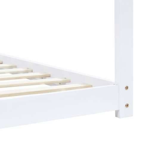 Okvir za dječji krevet od masivne borovine bijeli 90 x 200 cm Cijena