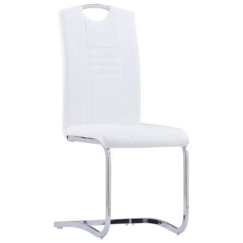Konzolne blagovaonske stolice od umjetne kože 6 kom bijele Cijena