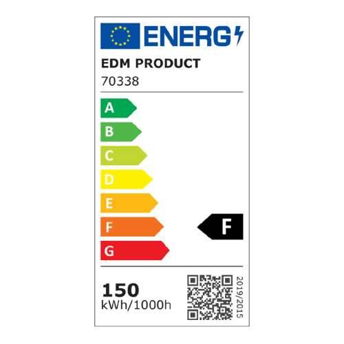 LED spotlight EDM 70338 Crna F 150 W 1200 Lm 12000 Lm (4000 K) Cijena