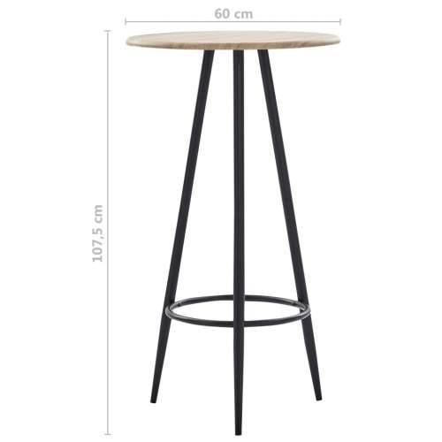 Barski stol boja hrasta 60 x 107,5 cm MDF Cijena