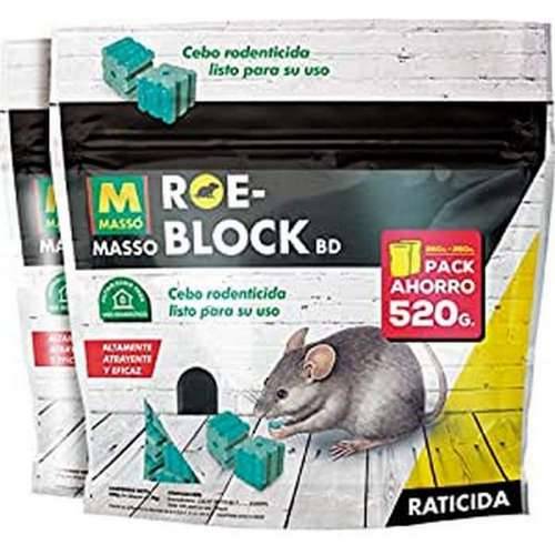 Otrov za štakore Massó Roe-Block 260 gr + 260 gr 520 g Cijena