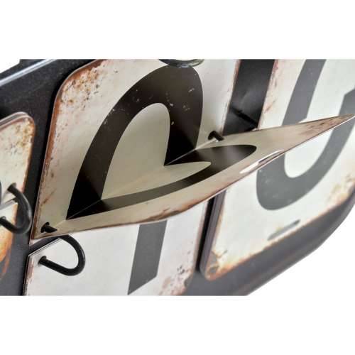 Kalendar DKD Home Decor Metal 42 x 3,5 x 27 cm Crna Bijela Cijena