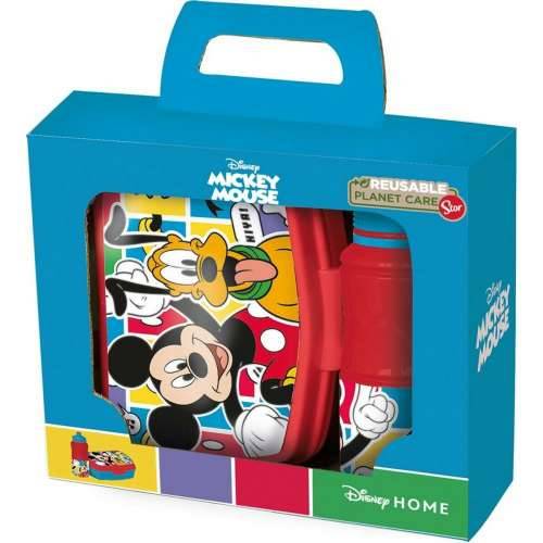 Kutija za Ručak s Umetnutom Bocom Mickey Mouse CZ11277 380 ml 17 cm Plastika Cijena
