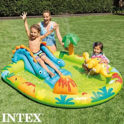 Dječiji bazen na napuhavanje Intex Igralište dinosauri 191 x 58 x 152 cm (3 kom.) Cijena