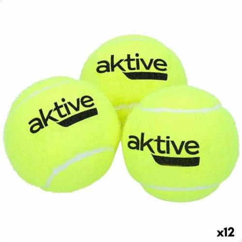 Teniske Loptice Aktive 3 Dijelovi Rumena 12 kom. Cijena