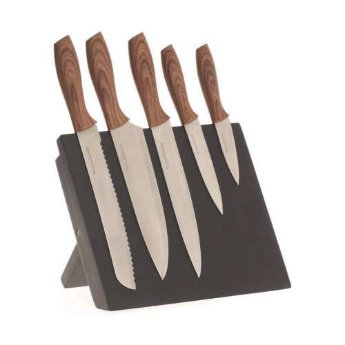 Set Kuhinjskih Noževa i Stalak 5five Simply Smart 32 x 23,2 x 19 cm Cijena