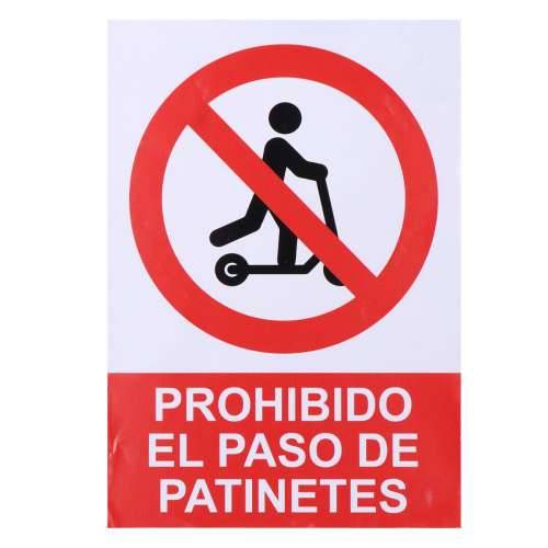Znak Normaluz Prohibido acceder con patinete Vinil 21 x 30 cm Cijena