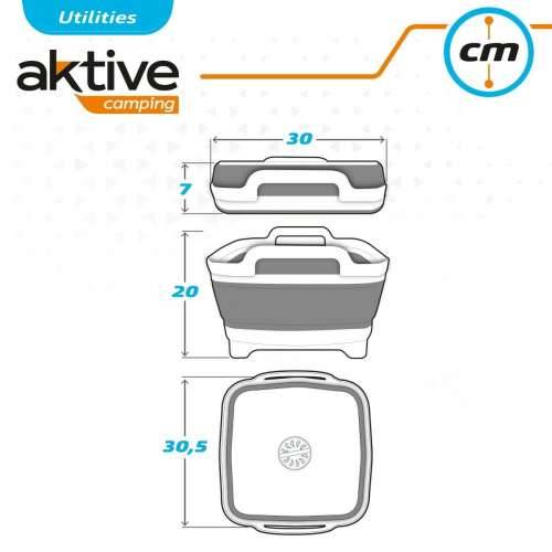 Umivaonik Aktive Sklopiv 8,5 L Kampiranje 30,5 x 20 x 30 cm 6 kom. Cijena