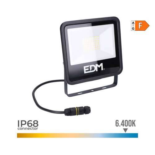 LED spotlight EDM 70403 Crna F 50 W 4000 Lm (6400 K) Cijena