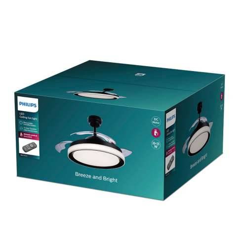 Stropni Ventilator sa Svjetlom Philips Atlas Crna 35 W 28 W 4500 Lm (2700 K) Cijena