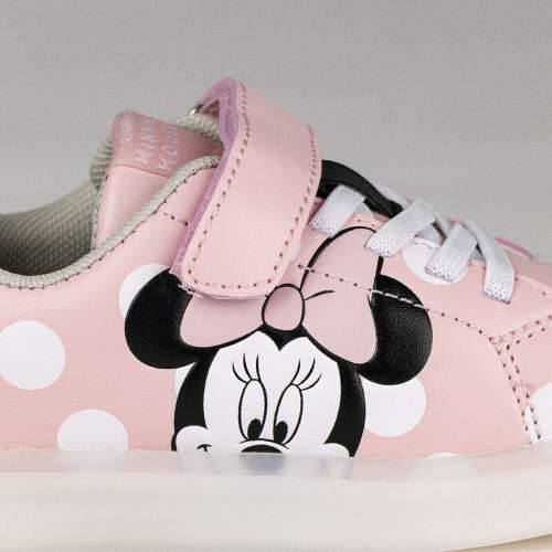 Sportske tenisice s LED svjetlima Minnie Mouse Velcro Roza Cijena