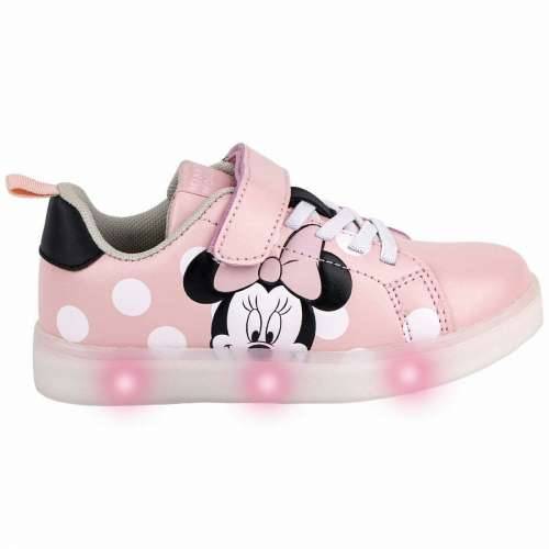 Sportske tenisice s LED svjetlima Minnie Mouse Velcro Roza Cijena