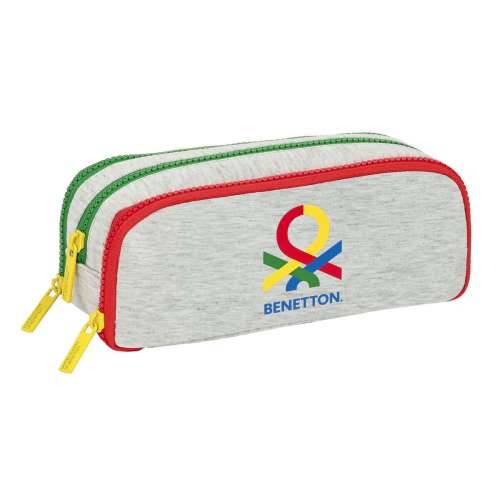 Trostruka pernica Benetton Pop Siva (21 x 8 x 8 cm) Cijena