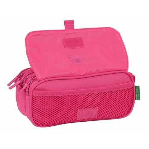 Trostruka pernica Benetton Raspberry 21,5 x 10 x 8 cm Fuksija Cijena