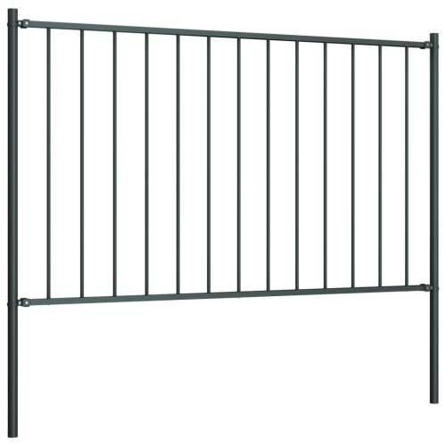 Panel za ogradu sa stupovima čelični 1,7 x 0,75 m antracit Cijena