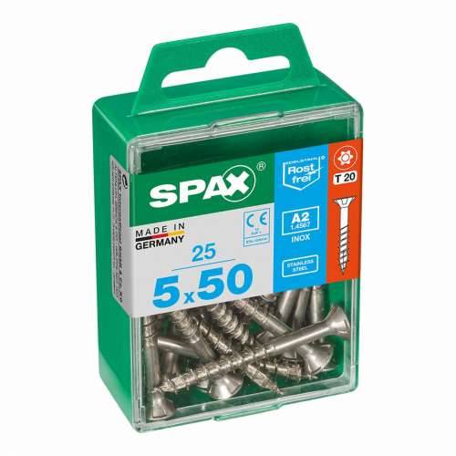 Kutija za vijke SPAX 4197000500502 Vijak za drvo Ravna glava (5 x 50 mm) (5,0 x 50 mm) Cijena