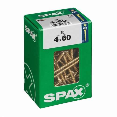 Kutija za vijke SPAX Vijak za drvo Ravna glava (4 x 60 mm) (4,0 x 60 mm) Cijena