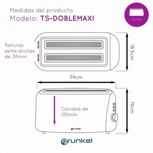 Toster Grunkel 1400 W Dvostruki utor Cijena