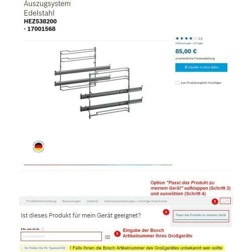 Pećnica s Više Funkcija BOSCH HEZ538000 Cijena