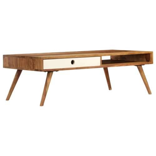 Stolić za kavu od masivnog drva akacije 110 x 50 x 35 cm Cijena