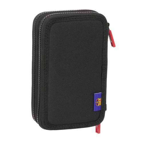 Dvostruka pernica F.C. Barcelona Black Crna 12.5 x 19.5 x 4 cm 29 Dijelovi Cijena