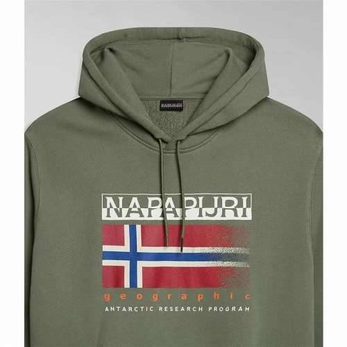 Unisex Majica s Kapuljačom Napapijri B-Kreis H Tamnozelena Cijena