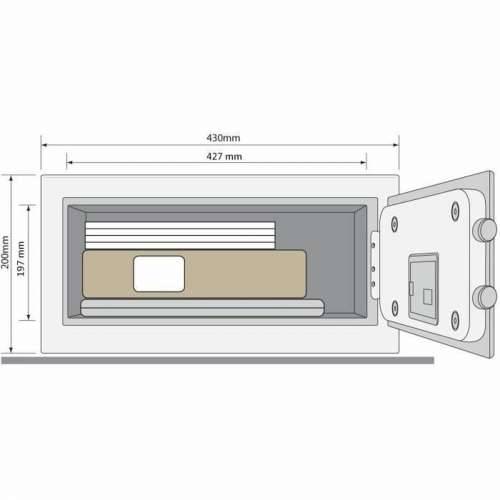 Sef s Elektroničkom Bravom Yale YLG/200/DB2 24 L 20 x 43 x 35 cm Crna Cijena