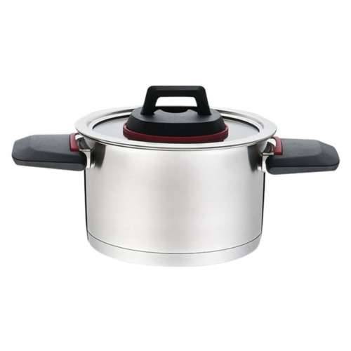 Lonac s Poklopcem Feel Maestro MR-3530-6 Crno crvena Čelik Nehrđajući Čelik Plastika Ø 24 cm Ø 20 cm Ø 16 cm 1,5 L 5,8 L 3,2 L ( Cijena