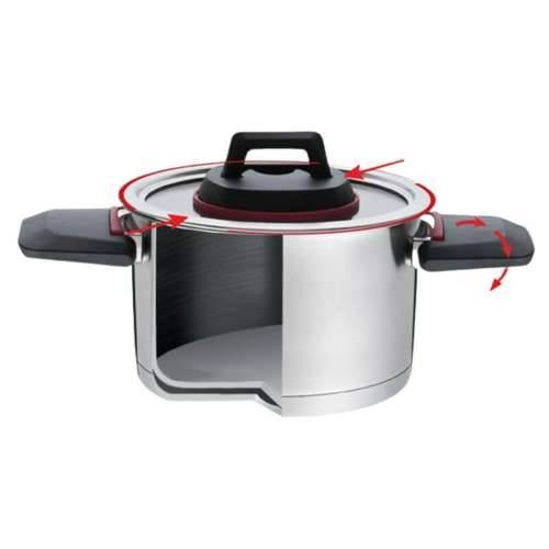 Lonac s Poklopcem Feel Maestro MR-3530-6 Crno crvena Čelik Nehrđajući Čelik Plastika Ø 24 cm Ø 20 cm Ø 16 cm 1,5 L 5,8 L 3,2 L ( Cijena