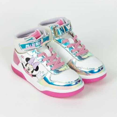 Sportske tenisice s LED svjetlima Minnie Mouse Srebrna Cijena