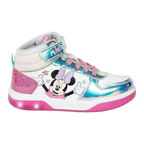 Sportske tenisice s LED svjetlima Minnie Mouse Srebrna Cijena