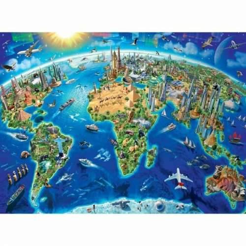 Puzzle Ravensburger Map of the monuments of the world Cijena