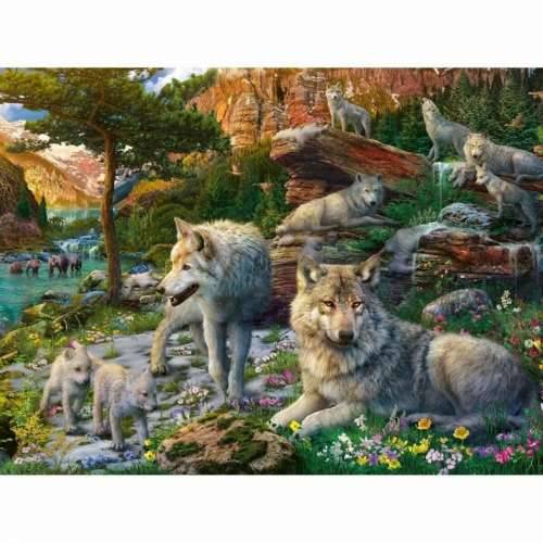 Puzzle Ravensburger Wolves in Spring Cijena