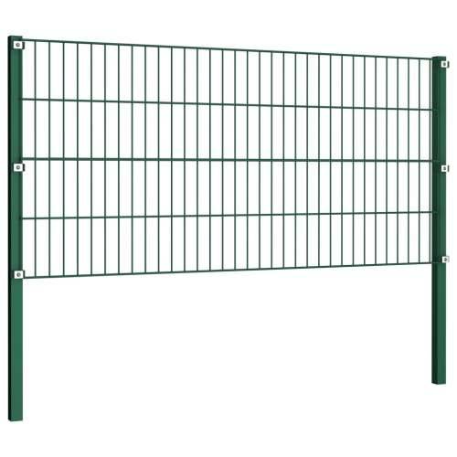 Panel za ogradu sa stupovima željezni 3,4 m zeleni - 1 3.5 m 0.8 m Cijena