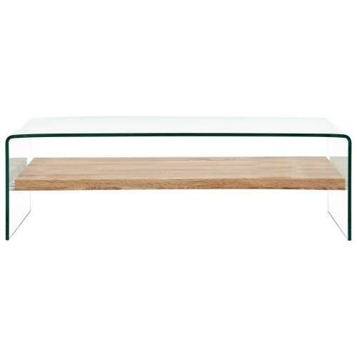 Stolić za kavu prozirni 98 x 45 x 31 cm od kaljenog stakla - 98 x 45 x 31 cm 1 Cijena