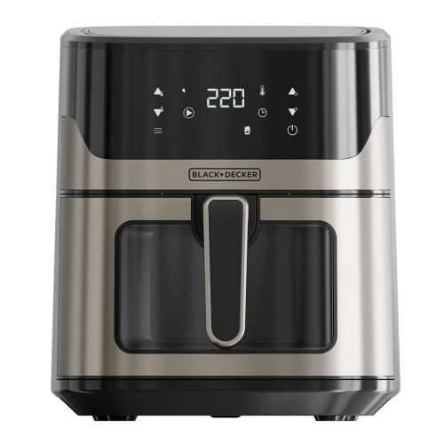 Friteza na Zrak Black & Decker BXAF6500E Crna Srebrna 1600 W 6,5 L Cijena