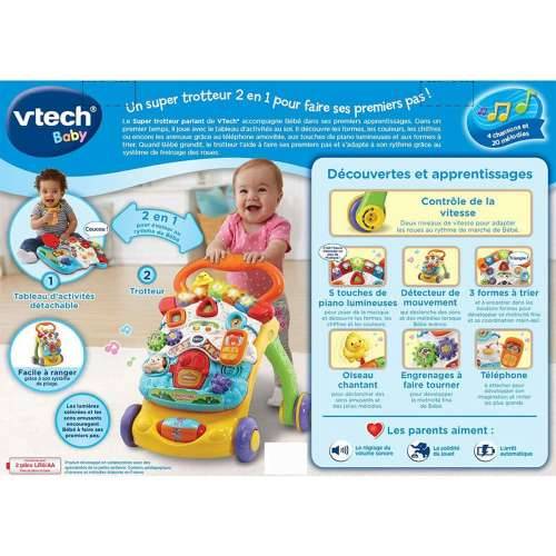 Tricikl Vtech Super Trotteur Parlant 2 En 1 Orange (FR) Pisana Cijena