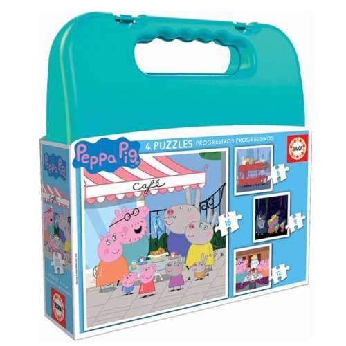 Set 4 Puzzle Educa Peppa Pig Progressive (6-9-12-16 pcs) Cijena