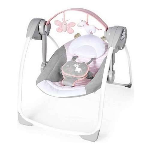 Naslonjač za ljuljanje Ingenuity Compact Swing - Flora Svetlo roza Cijena