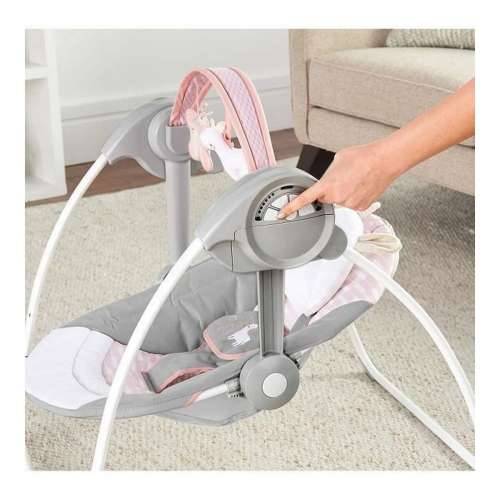 Naslonjač za ljuljanje Ingenuity Compact Swing - Flora Svetlo roza Cijena