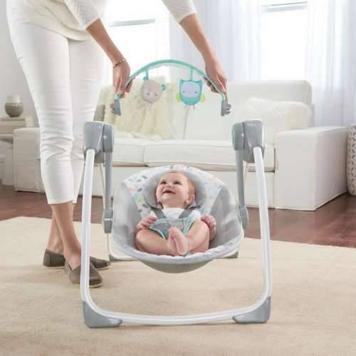 Stolica za ljuljanje Ingenuity Comfort 2 Go ™ Compact Swing Fanciful Forest Cijena