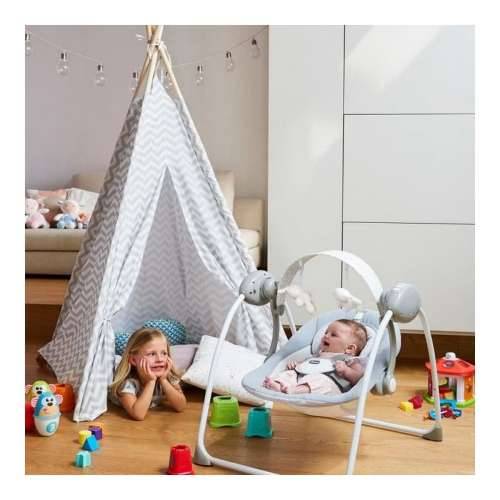 Naslonjač za ljuljanje Chicco Relax & Play Swing Siva Bijela Cijena