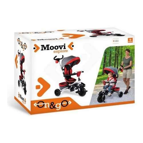 Tricikl Mondo On & Go Moovi Explore Crvena Convertible Sklopiv Rotacija sjedala Cijena