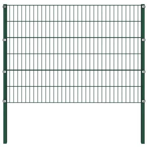 Panel za ogradu sa stupovima željezni 3,4 m zeleni Cijena